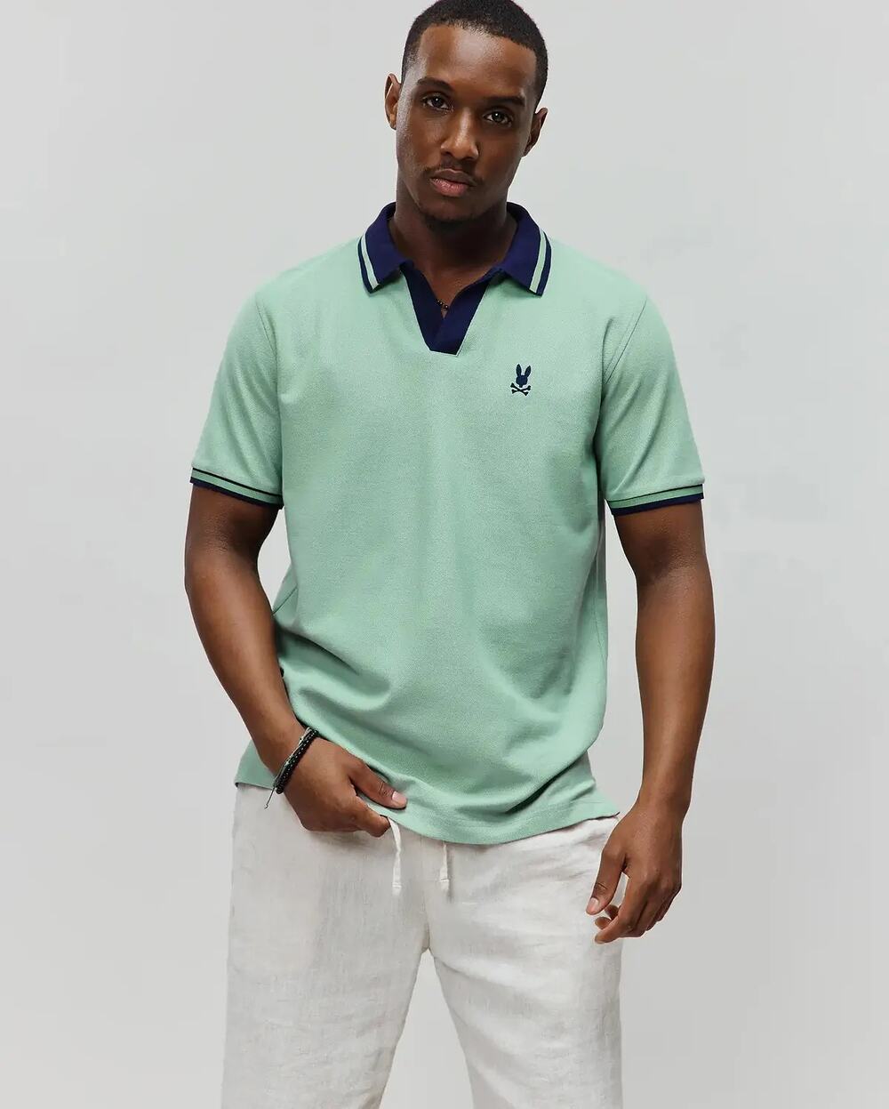 NWT Psycho Bunny Mens Christiano Pique Polo in Light Grass Green size XL